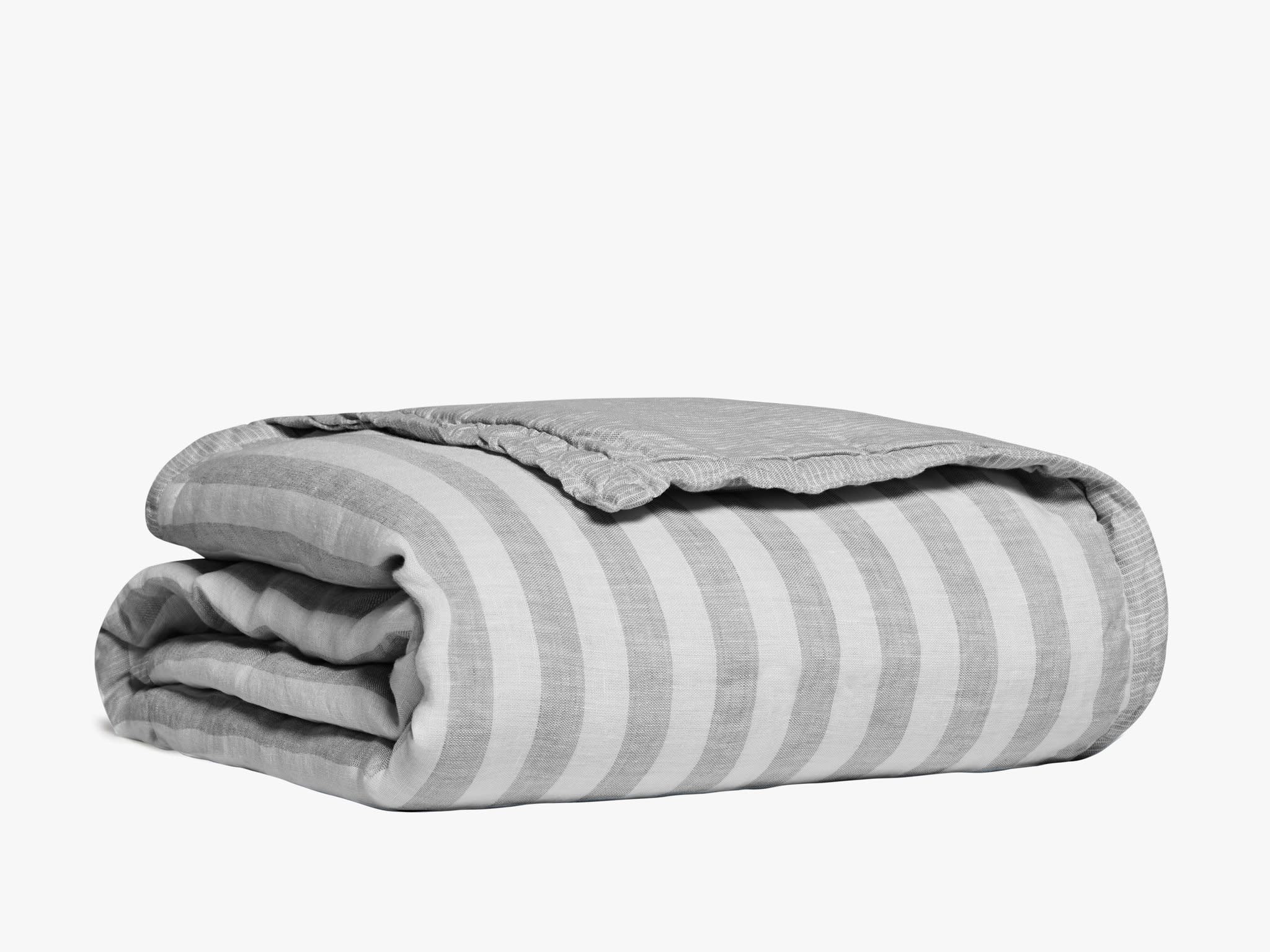 Striped Linen Baby Quilt Parachute