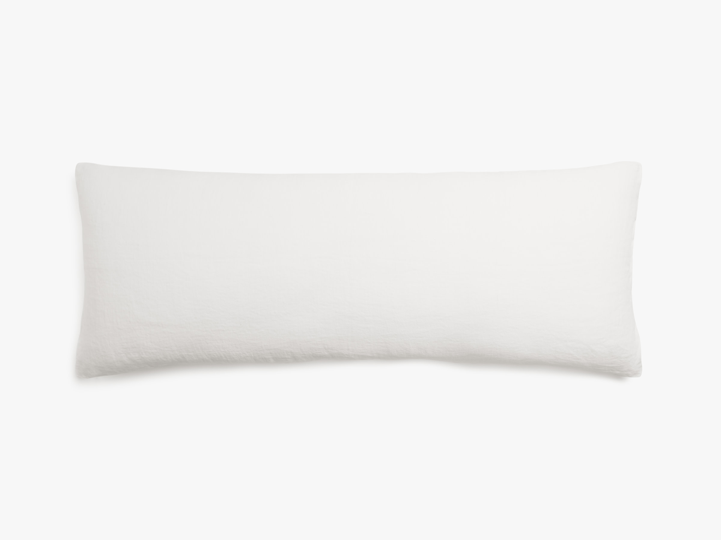 Antique White Vintage Linen Body Pillow Cover Product Image