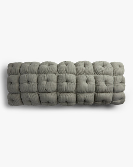 Cloud Linen Puff Lumbar Pillow Cover