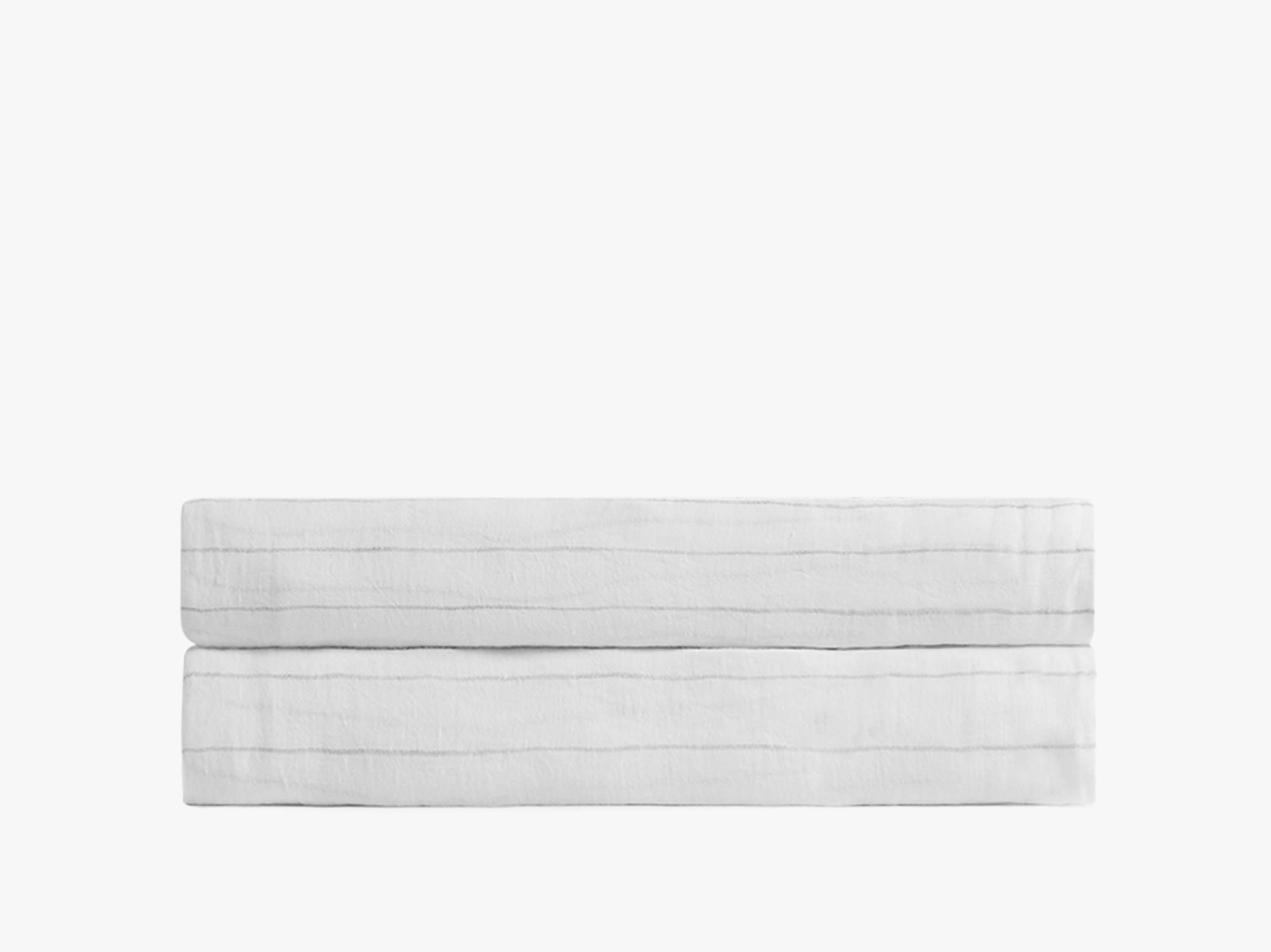 Pinstripe Linen Fitted Sheet Product Image