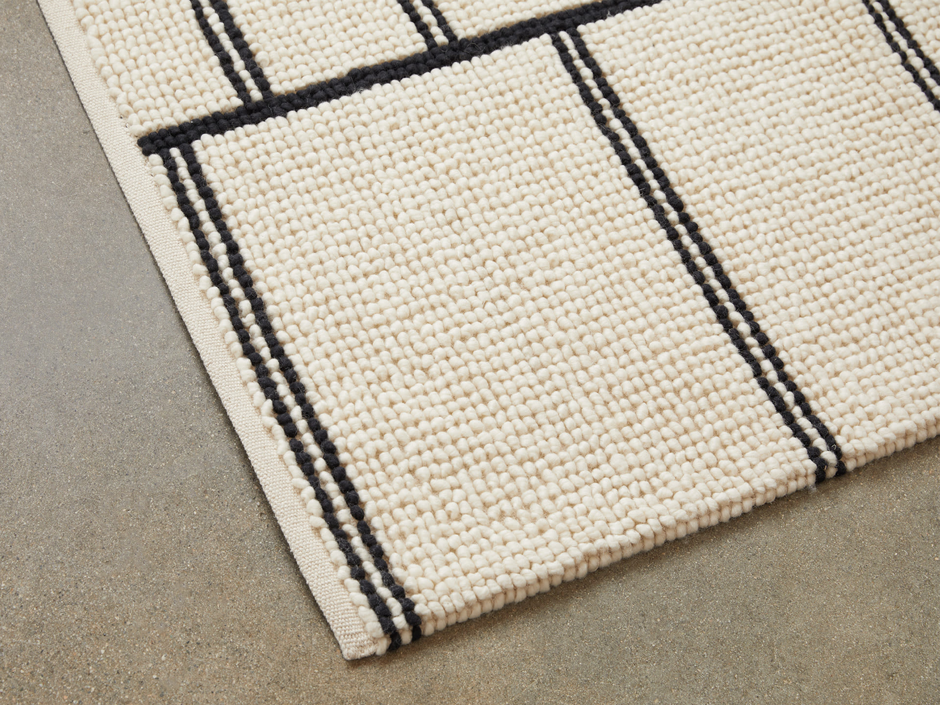 Ladder Stripe Wool Rug Parachute