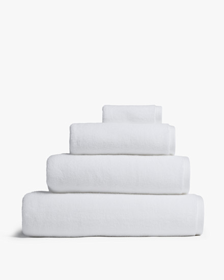 White Organic Plush Towels