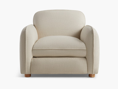 Sand Eco Basketweave Pillow Chair