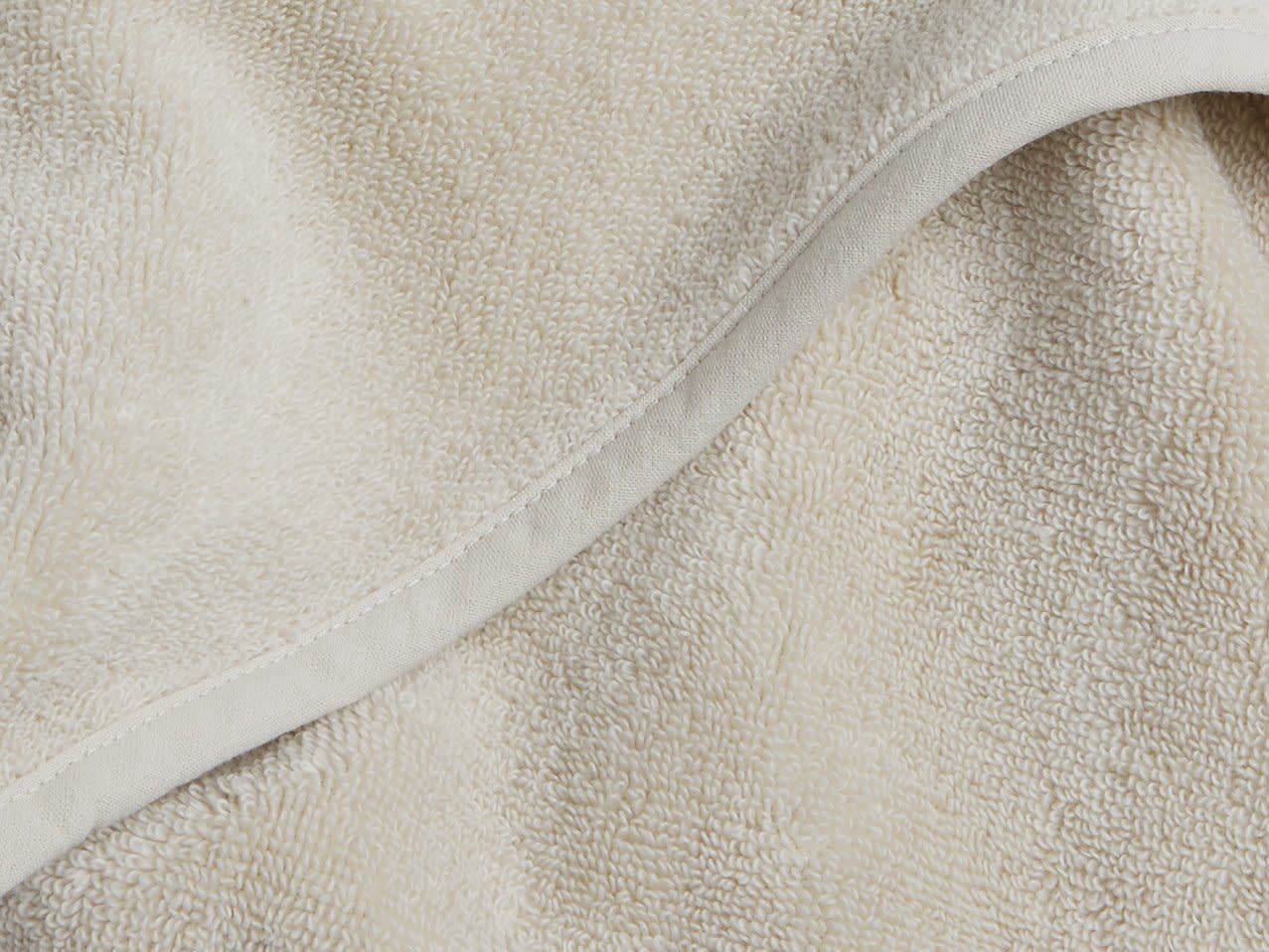 Close Up Of Natural Hooded Baby Towel