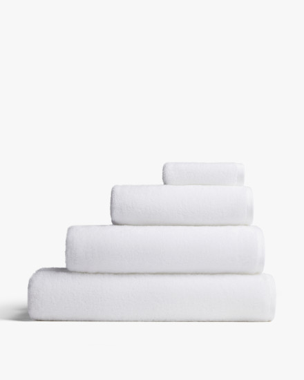 White Featherweight Plush Towels