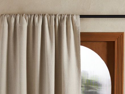 Washed Linen Blackout Curtain