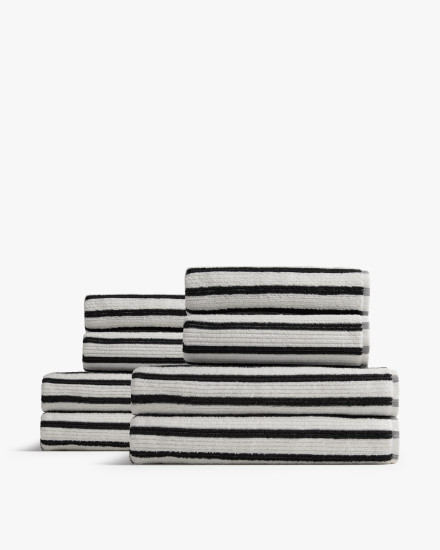 Plaster With Soft Black 4 4 Organic Resort Stripe Bath Bundle