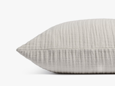 Bone Cloud Linen Gauze Pillow Cover