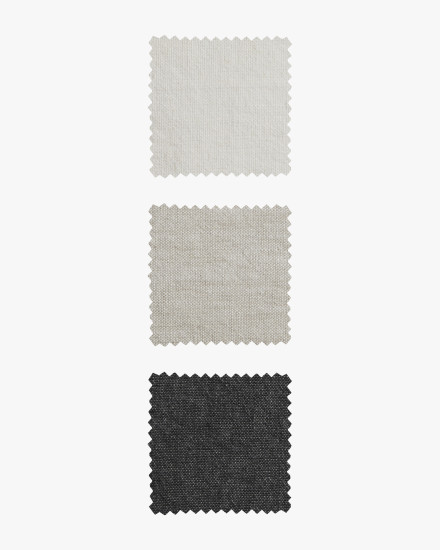 Charcoal Linen Cotton Blend Fabric Swatch