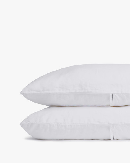 White Heirloom TENCEL™ Linen Pillowcase Set