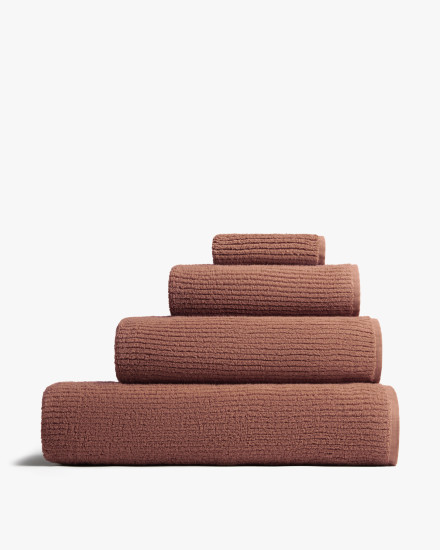 Clay Soft Rib Towels