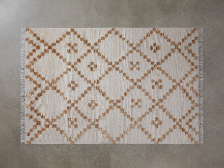 Hand Knotted Lattice Rug