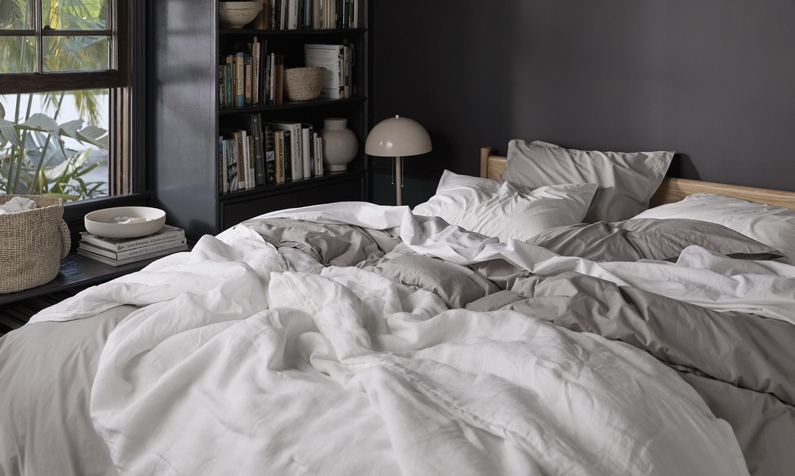 Dark grey deals bedding