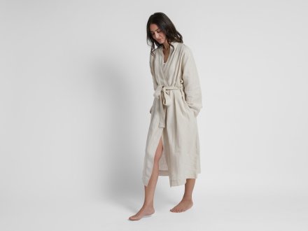 Close Up Of Linen Robe