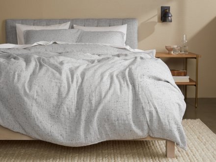 Speckled Duvet Cover Set Shown In A Room