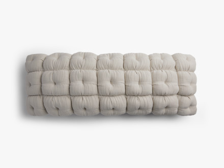 Cloud Linen Puff Lumbar Pillow Cover