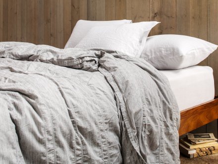 Heathered Stripe Duvet Cover