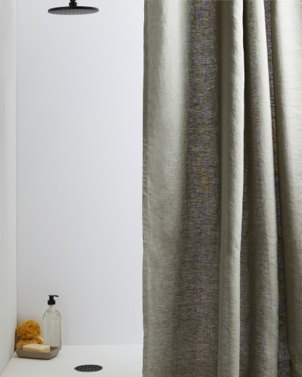 Moss Linen Shower Curtain