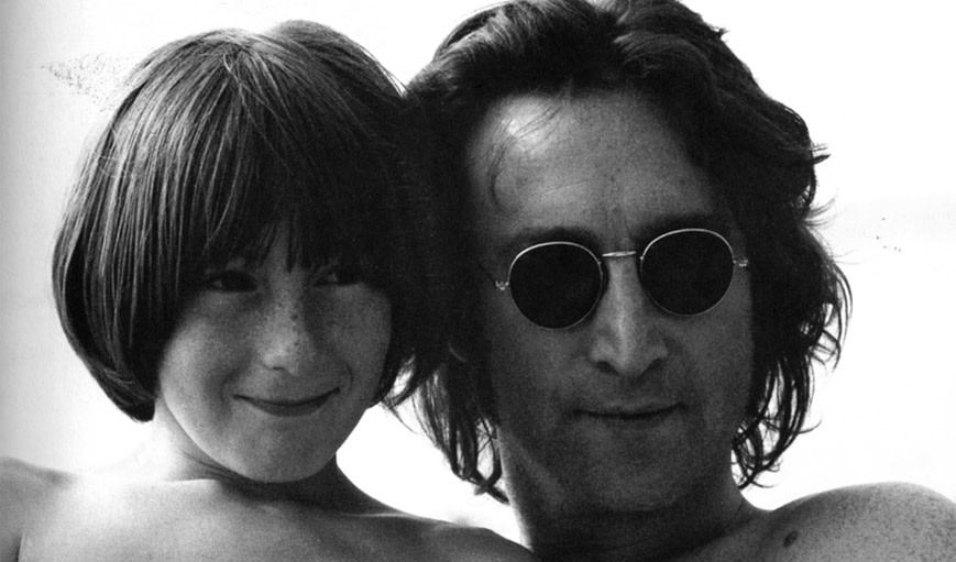 John Lennon and son 