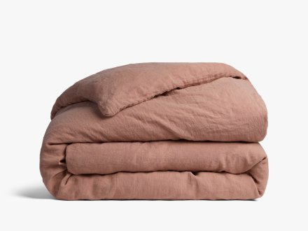 Belgian Linen Duvet Cover – Terracotta – Nest Essentials