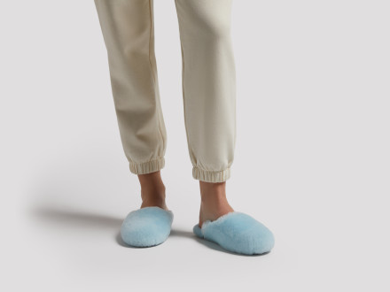 Le FLEUR Shearling Wool Slippers