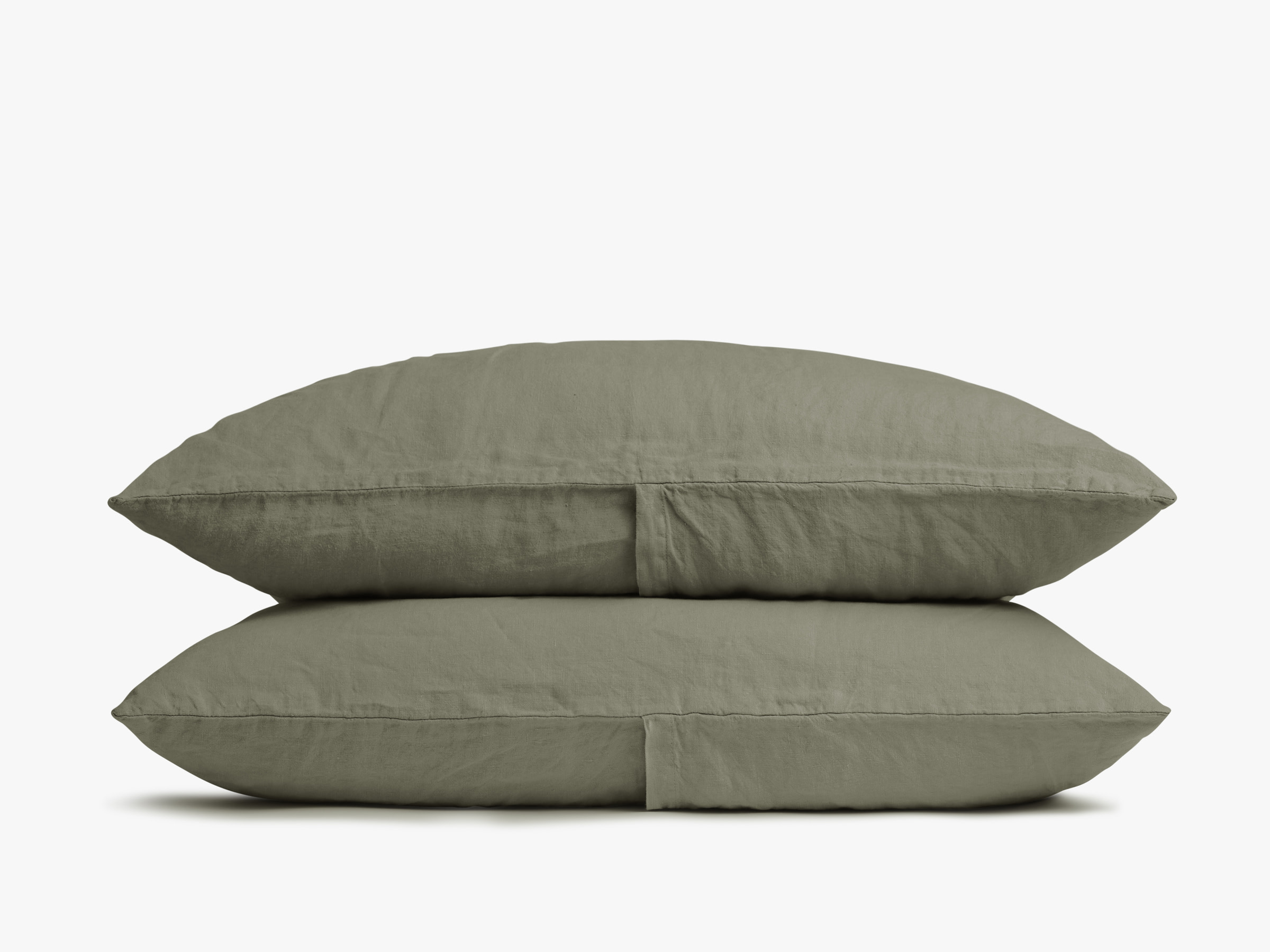 Moss Linen Pillowcase Set