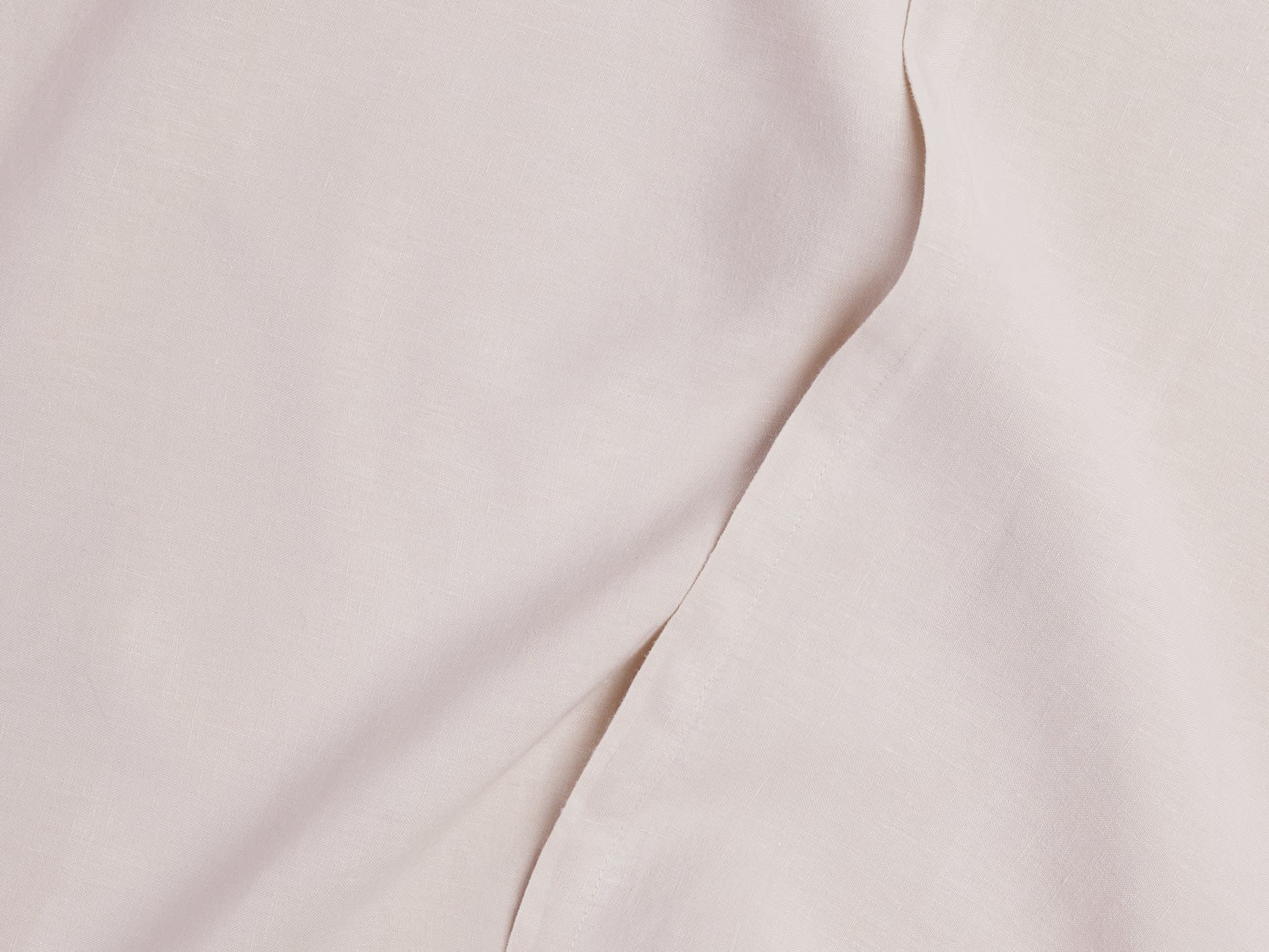 Close Up Of Blush Linen Pillowcase Set