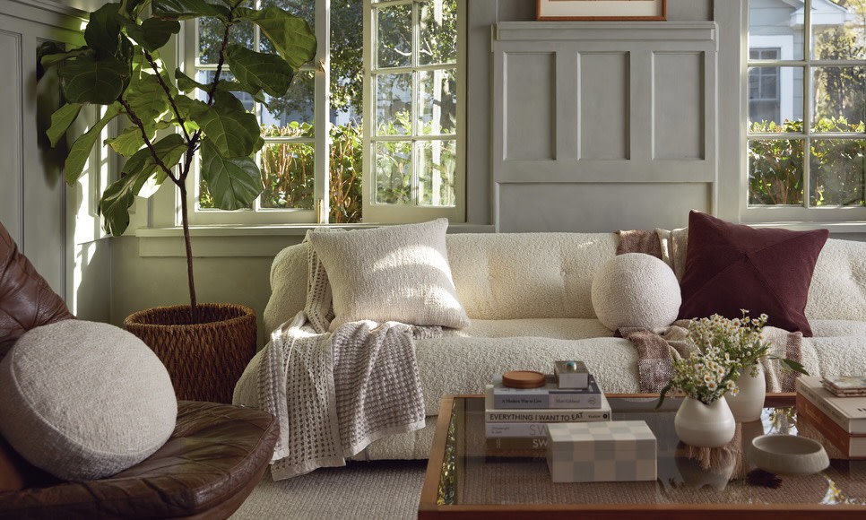 Maeve Cream Boucle Upholstered Sofa - TOV Furniture