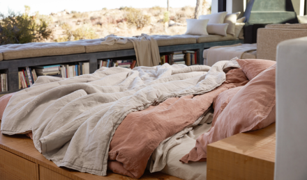 Brushed Cotton vs Linen bedding