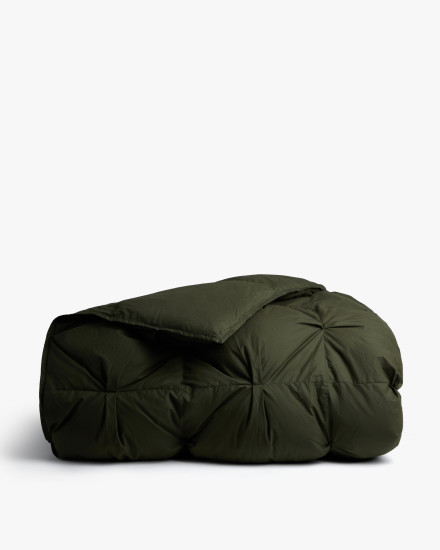 Evergreen Organic Cotton Puff Comforter