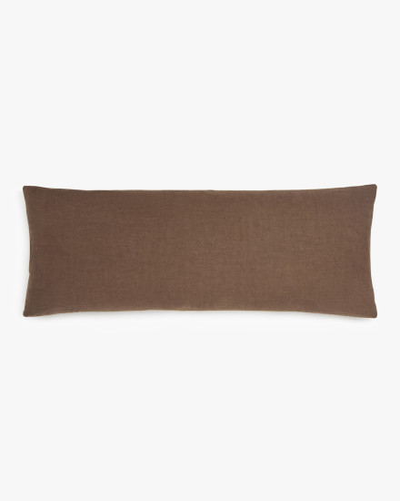 Pecan Vintage Linen Body Pillow Cover