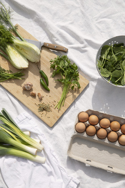 Shakshuka ingredients 