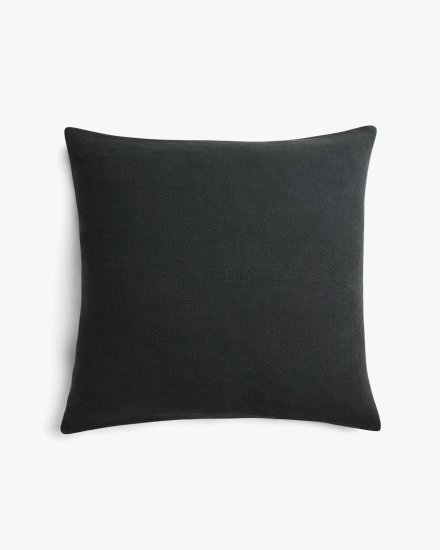 Coal Vintage Linen Euro Pillow Cover