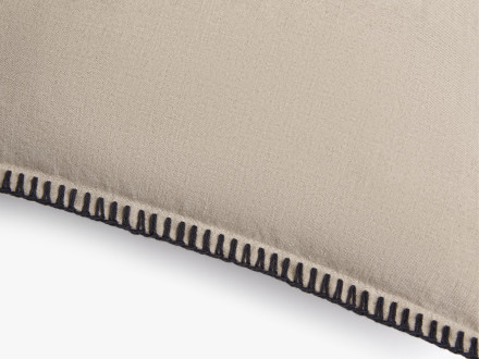 Linen Whip Stitch Pillow Cover