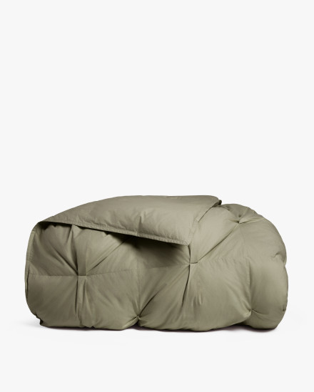 Moss Organic Cotton Puff Comforter