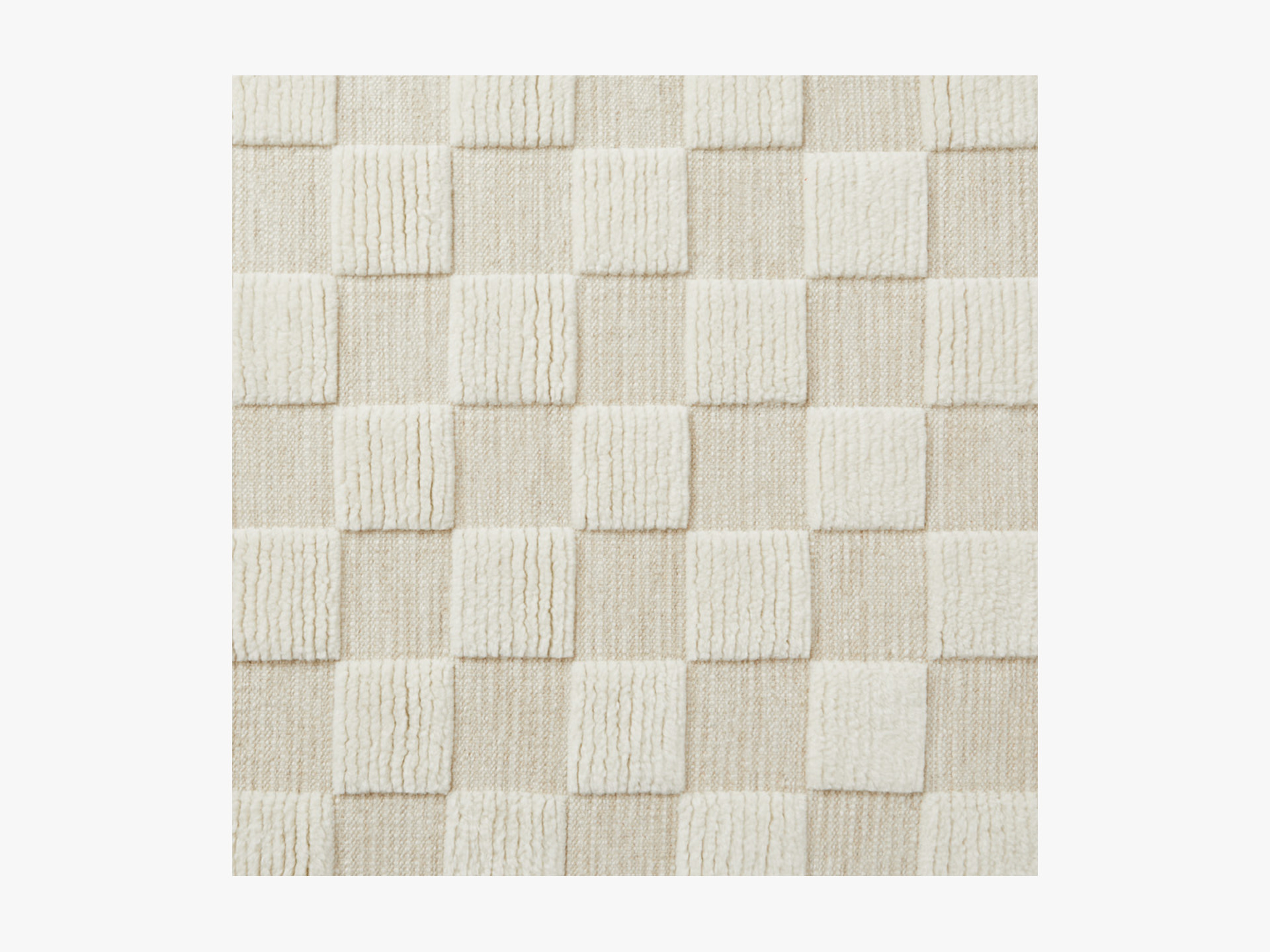 Checkered Wool Rug Swatch