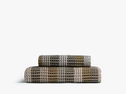 Organic Plaid Waffle Towels