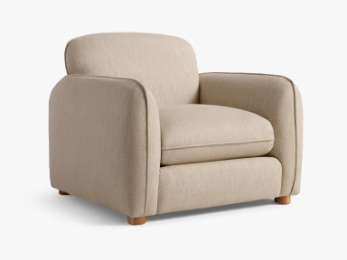 Flax Linen Cotton Slub Pillow Chair