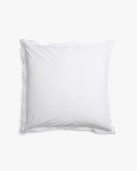 White Brushed Cotton Euro Sham