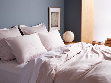 Sateen Pillowcase Set Shown In A Room