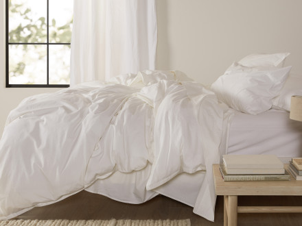 Percale Duvet Cover Set Shown In A Room