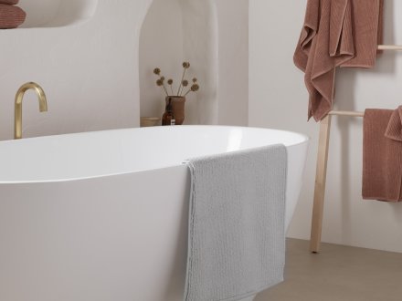 Soft Rib Tub Mat Shown In A Room