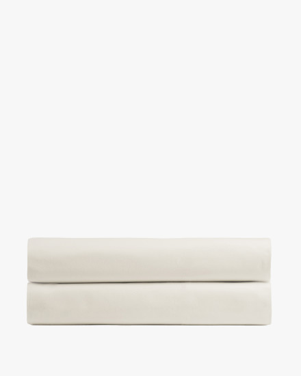 Ivory Brushed Cotton Fitted Sheet