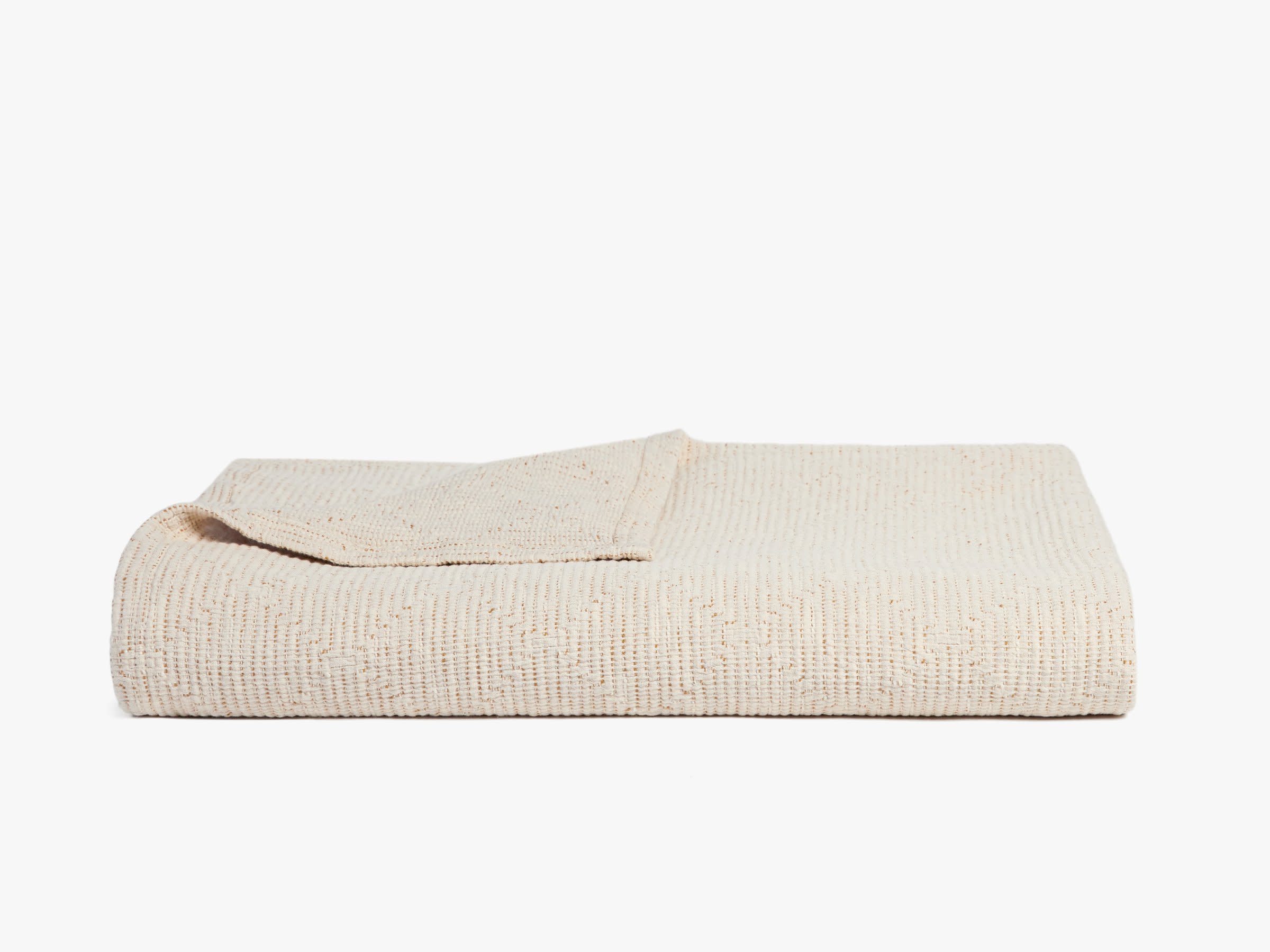 Cream And Ochre Linea Cotton Coverlet Product Image