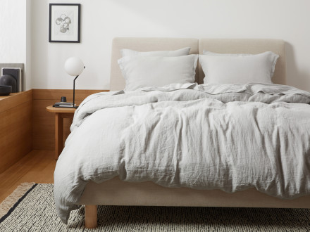 Linen Duvet Cover Set Shown In A Room