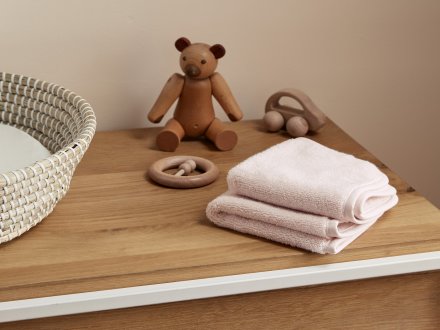 Baby Washcloth Shown In A Room