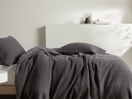 Waffle Duvet Cover Set Shown In A Room