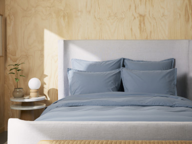 Wave Percale Duvet Cover