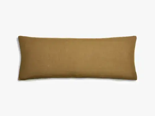 Ochre Linen Pillow Cover
