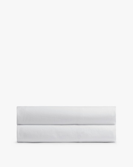 White Organic Cotton Fitted Sheet